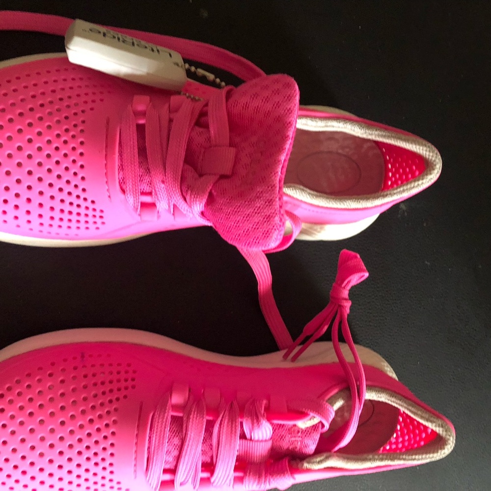 COPY - Crocs Lite Ride.  Hot pink.    Color  water proof.  Sneakers  new no tag…